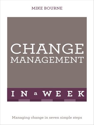 cover image of Change Management In A Week